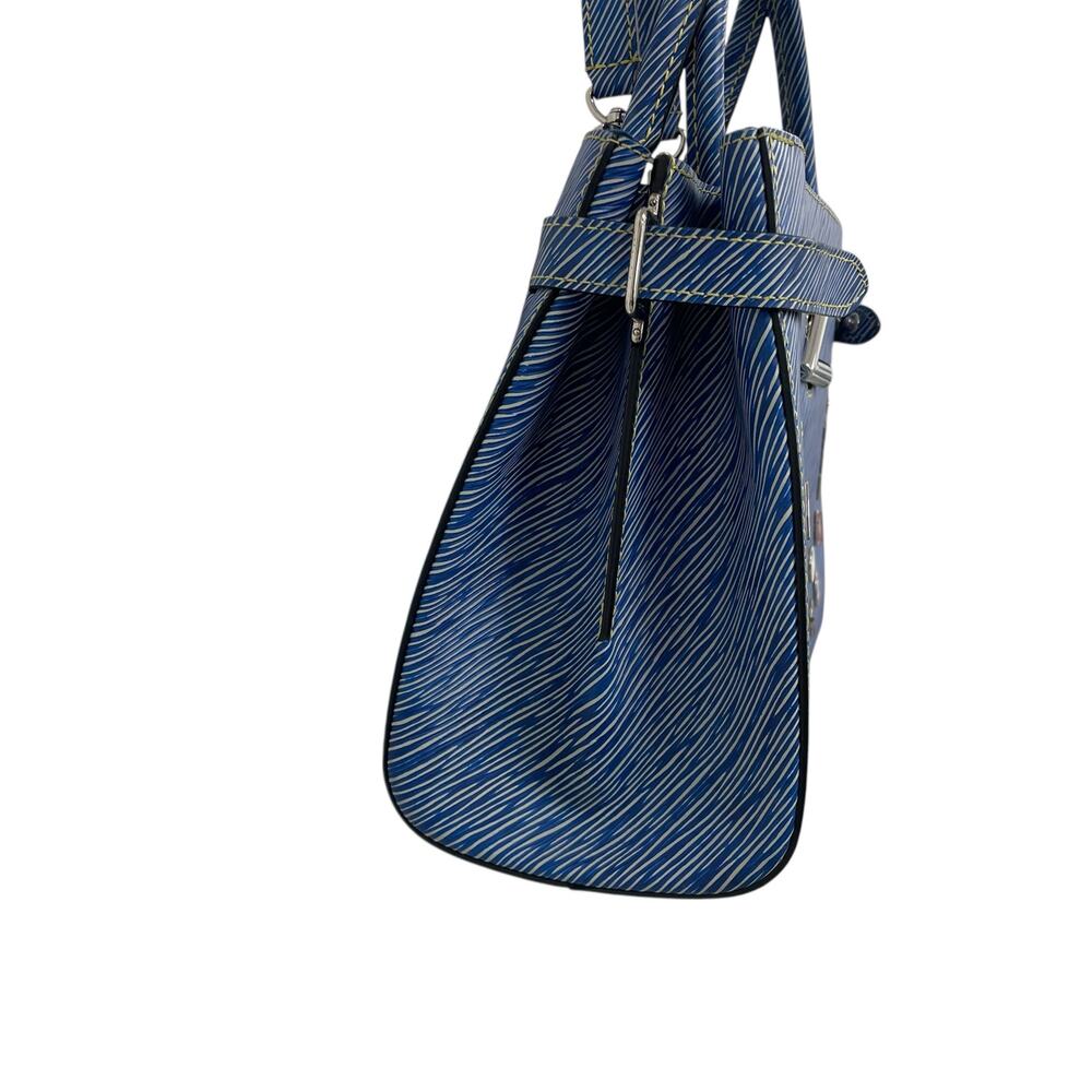 Louis Vuitton 2017 Twist Tote Limited Edition Pin Embellished Blue Epi Leather - Picture 5 of 12